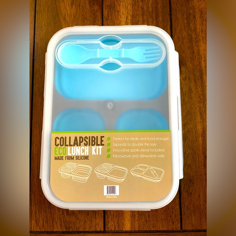NWOT “ECO Collapsible Silicone Lunch Kit”